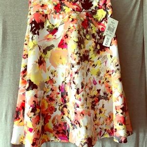 Floral A-line Skirt
